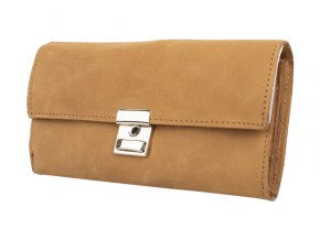 Čašnícka Kožená Peňaženka Hunter Leather svetlo hnedá (Farba Hnedá)