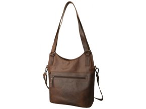 Dámska Kožená Taška na rameno Buffalo Pull Vintage Leather 29,5x35x15cm hnedá (Farba Hnedá)