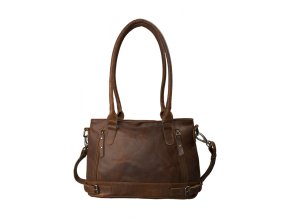 Dámska Kožená Taška na rameno Buffalo Pull Vintage Leather 35x24x14cm hnedá (Farba Hnedá)