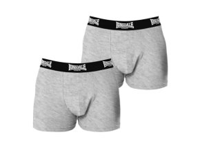 Prémiové Pánske Trenky Lonsdale 2ks šedé (Veľkosť XS, Farba šedá)