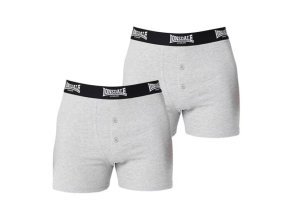 Prémiové Pánske Boxerky Lonsdale 2ks šedé (Veľkosť S, Farba Biela)