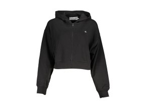 Calvin Klein Perfektná Dámska Mikina so zipsom Čierna