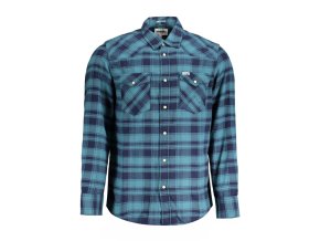 Wrangler Štýlová Pánska Košeľa Modrá (Veľkosť S, Farba modrá)