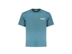 Wrangler Perfektné Pánske Tričko Krátky Rukáv Modrá (Veľkosť XL, Farba modrá)