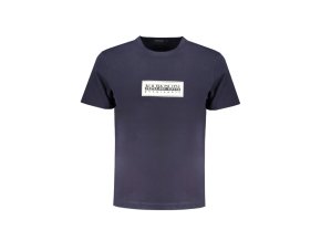 Napapijri Perfektné Pánske Tričko Krátky Rukáv Modrá (Veľkosť S, Farba modrá)