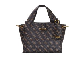 Štýlová Dámska Kabelka GUESS JEANS 25x21x11cm Hnedá (Veľkosť UNI, Farba Hnedá)