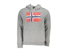 NORWAY 1963 Perfektná Pánska Mikina Šedá (Veľkosť 2XL, Farba šedá)
