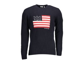 U.S. POLO Štýlový Pánsky Pulóver Modrá (Veľkosť 2XL, Farba modrá)
