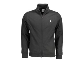 U.S. POLO Perfektná Pánska Mikina na zips Čierna (Veľkosť 2XL, Farba čierna)