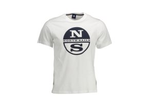 North Sails Perfektné Pánske Tričko Krátky Rukáv Biela (Veľkosť XL, Farba Biela)