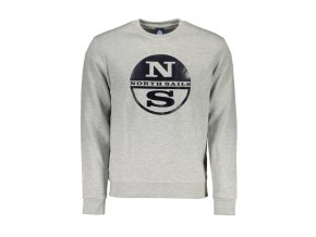 North Sails Perfektná Pánska Mikina Šedá (Veľkosť XL, Farba šedá)