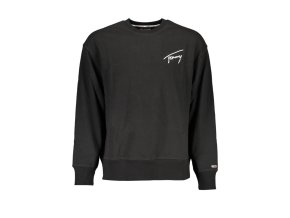 Pánska Mikina bez zipsu Tommy Hilfiger Čierna (Veľkosť XL, Farba čierna)