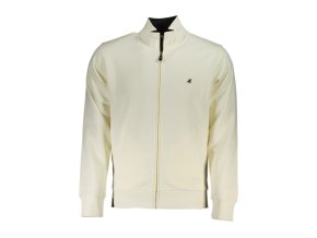 U.S. GRAND POLO Perfektná Pánska Mikina na zips Biela (Veľkosť 2XL, Farba Biela)