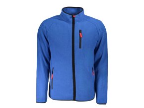 NORWAY 1963 Perfektná Pánska Mikina na zips Modrá (Veľkosť M, Farba modrá)