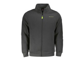 Pánska Mikina na zips NORWAY 1963 čierna (Veľkosť L, Farba čierna)