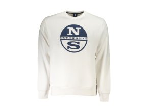 North Sails Perfektná Pánska Mikina Biela (Veľkosť S, Farba Biela)