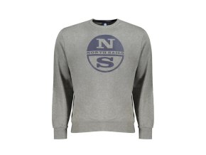 North Sails Perfektná Pánska Mikina Šedá (Veľkosť S, Farba šedá)