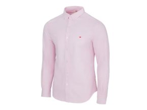 Kvalitná Pánska Košeľa Oxford Lee Cooper ružová (Veľkosť S, Farba ružová)