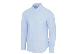 Kvalitná Pánska Košeľa Oxford Lee Cooper svetlo modrá (Veľkosť S, Farba modrá)