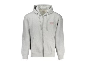 GUESS JEANS Perfektná Pánska Mikina Šedá (Veľkosť XL, Farba šedá)