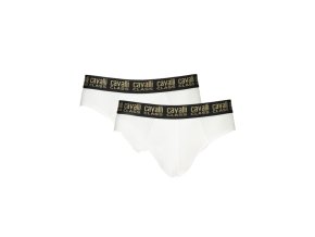 CAVALLI CLASS Perfektné Pánske Slipy Biela (Veľkosť S, Farba Biela)