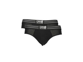 CAVALLI CLASS Perfektné Pánske Slipy Čierna (Veľkosť S, Farba čierna)