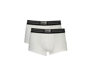 CAVALLI CLASS Perfektné Pánske Boxerky Biela (Veľkosť S, Farba Biela)