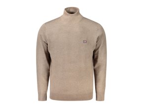 NORWAY 1963 Štýlový Pánsky Pulóver Hnedá (Veľkosť 2XL, Farba Hnedá)