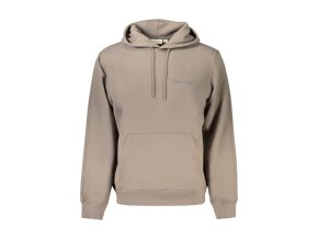 Pánska Mikina bez zipsu Calvin Klein Hnedá (Veľkosť L, Farba Hnedá)