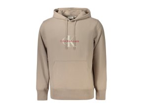 Pánska Mikina bez zipsu Calvin Klein Béžová (Veľkosť M, Farba Bežová)