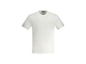 Napapijri Perfektné Pánske Tričko Krátky Rukáv Biela (Veľkosť 2XL, Farba Biela)
