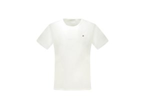 Tommy Hilfiger Perfektné Pánske Tričko Krátky Rukáv Biela