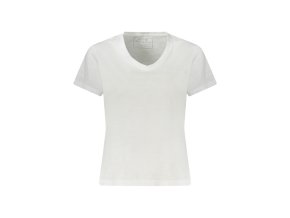 GUESS JEANS Perfektné Dámske Tričko Krátky Rukáv Biela (Veľkosť XS, Farba Biela)