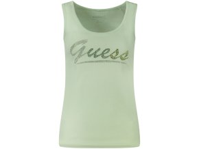 GUESS JEANS Perfektný Dámsky Top Zelená (Veľkosť XS, Farba zelená)