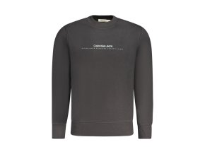Pánska Mikina bez zipsu Calvin Klein Čierna (Veľkosť M, Farba čierna)