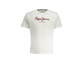 Pepe Jeans Perfektné Pánske Tričko Krátky Rukáv Biela (Veľkosť M, Farba Biela)