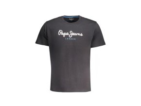 Pepe Jeans Perfektné Pánske Tričko Krátky Rukáv Čierna (Veľkosť M, Farba čierna)