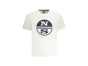 North Sails Perfektné Pánske Tričko Krátky Rukáv Biela (Veľkosť S, Farba Biela)