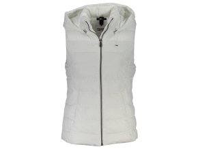 Tommy Hilfiger Perfektná Dámska Zimná Bunda bez Rukávov Biela (Veľkosť XS, Farba Biela)