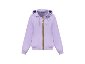 Dámska Mikina so zipsom K-WAY Viola (Veľkosť XS, Farba fialová)