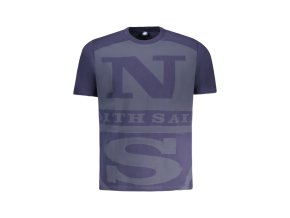 North Sails Perfektné Pánske Tričko Krátky Rukáv Modrá (Veľkosť S, Farba modrá)