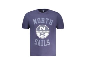 North Sails Perfektné Pánske Tričko Krátky Rukáv Modrá (Veľkosť S, Farba modrá)