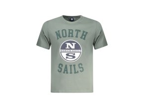 North Sails Perfektné Pánske Tričko Krátky Rukáv Zelená (Veľkosť S, Farba zelená)