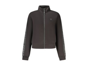 Dámska Mikina so zipsom GUESS JEANS Čierna (Veľkosť XS, Farba čierna)