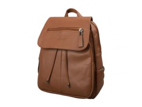 Noblesný Unisex Voľnočasový Batoh Dariya® 29x25x17cm hnedá (Farba Hnedá)