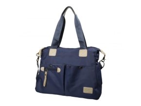 Veľká Elegantná Kabelka cez rameno dariya® 40x30x16cm modrá (Farba modrá)