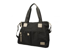 Veľká Elegantná Kabelka cez rameno dariya® 40x30x16cm čierna (Farba čierna)