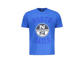 North Sails Perfektné Pánske Tričko Krátky Rukáv Modrá (Veľkosť S, Farba modrá)