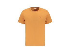 Pepe Jeans Perfektné Pánske Tričko Krátky Rukáv Oranžová (Veľkosť S, Farba oranžová)