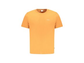 Pepe Jeans Perfektné Pánske Tričko Krátky Rukáv Oranžová (Veľkosť S, Farba oranžová)